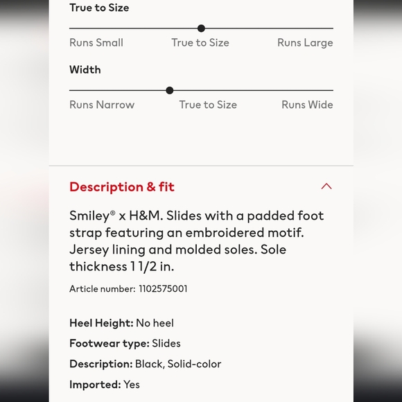 Smiley x H&M Padded Slides - Picture 8 of 8